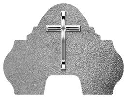 DARAY-L-510-SL-SH-SL Silver Single Cross Shimmer Silver